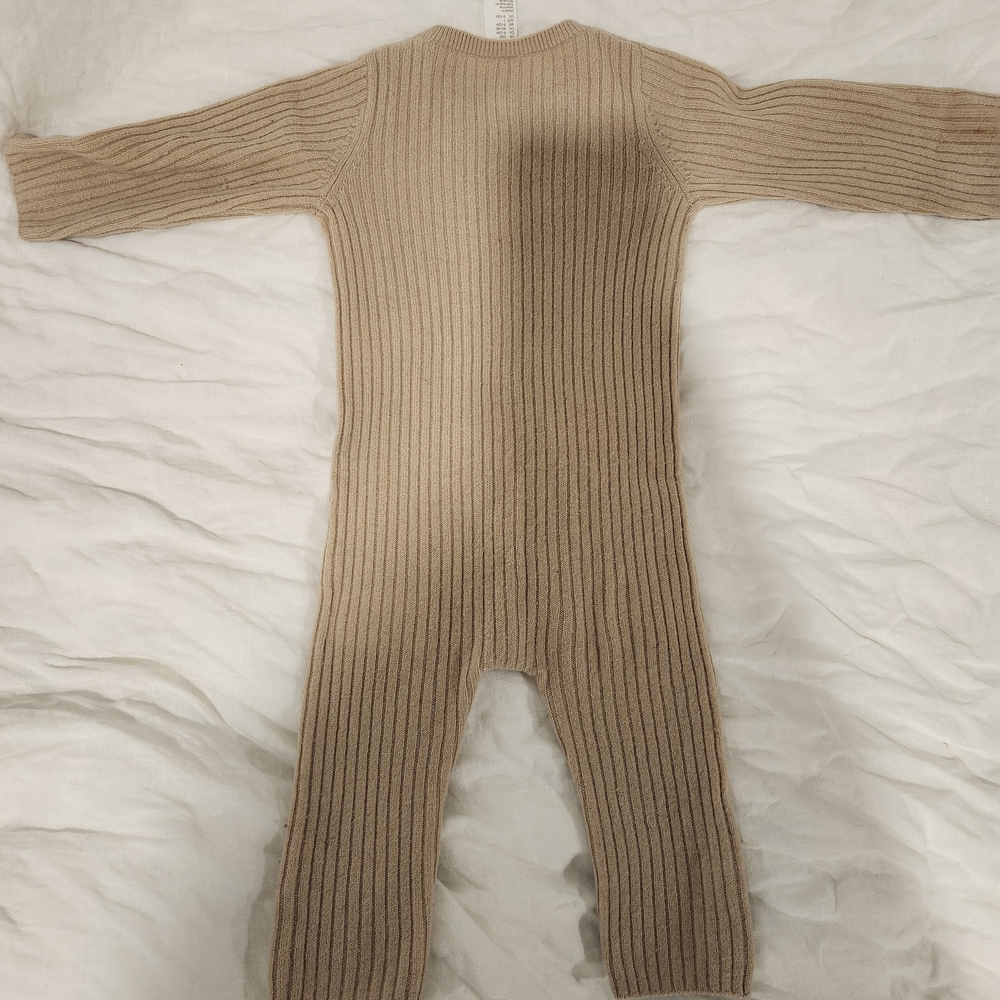 Cashmere H&M Ribbed Tan Kids Footie